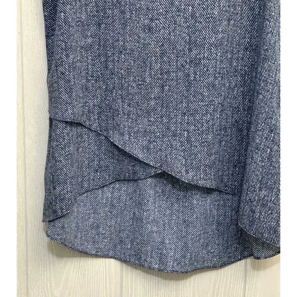 Alfani Blue Sleeveless V-Neck Top Size 4
